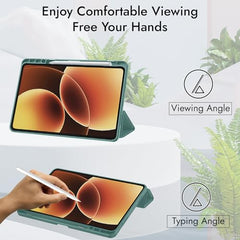 Robustrion Cover for Xiaomi Mi Pad 8/8 Pro/Xiaomi Pad 7/7 Pro 11.2 inch Cover Case with [Pencil Holder], Trifold Flip Case Cover for Xiaomi Pad 7/8 Cover [Auto Sleep Wake] - Black