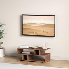 DeckUp Siena Engineered Wood TV Unit (Dark Wenge, Matte Finish)