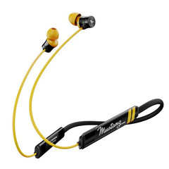 GOBOULT. Mustang TuneX Bluetooth Earphone with 40H Playtime, Dual Pairing Neckband, Zen™ ENC Mic, Type-C Fast Charging, 10mm Bass Driver, Bluetooth v6.0, IPX5 Silicone (Yellow)