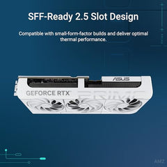 ASUS Dual GeForce RTX 5070 12GB GDDR7 OC Edition Gaming Graphics Card (NVIDIA Blackwell Architecture and DLSS 4, 2.5 Slot Design, SSF, PCIe 5.0, 3X DisplayPort 2.1b, 1x HDMI 2.1b, PRIME-RTX5070-O12G)