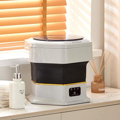 Mini Laundry Machine 1.5L Portable Laundry Machine and Spinner for Baby Clothes, Underwear, Socks; Ideal for Travel, Dorms, Camping