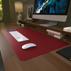 Scarters Desk Mat & Extended Mouse Pad 90x45cm | Reversible, Blue & Yellow