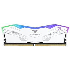 TeamGroup T-Force Delta RGB 32GB 5200MHz (5200MT/s) CL40 White DDR5 Desktop Gaming Memory, Metal Heatsink, ARGB Sync, ECC, XMP 3.0/EXPO, Compatible With Intel/AMD CPU, High Performance Low Latency RAM