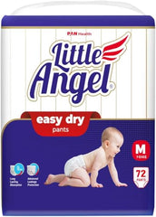 Little Angel Easy Dry Pull-Up Babies Diaper Pants With 12 Hrs Absorption Size, 84 Count, Above 15 Kgs - XXL (42 Count, Pack of 2)