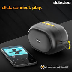 Dubstep Pop 600 Wireless Speaker, 15 Hrs Playtime, 52mm Driver, TWS Pairing, 6W Output Bluetooth Speakers (Grey)