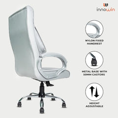 INNOWIN Obama Ergonomic Leatherette Executive High Back Revolving Desk Office Chair (Brown)