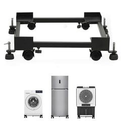 Plantex Washing Machine Stand/Adjustable Fridge Trolley with Lockable Wheel