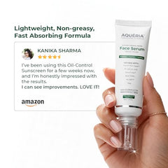 Aqueria Oil Control 3% Niacinamide French Face Serum for Oily & combination Skin with 2% BHA | Oil Free & Non Comedogenic Mattifying Anti Acne Serum | Fades Acne Marks & Reduces Dark Spots | Reduces Blackheads, Excess Oil & Bumpy Texture | Lightweight &…