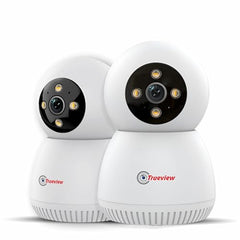 Trueview 3MP WiFi Robot Security Camera | 360° Pan Tilt | All-Time Color Night Vision | AI Auto Tracking & 2-Way Audio | Alexa Compatible | Supports 256GB Memory Card | STQC Certified for Privacy