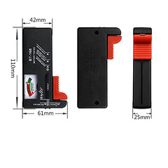 SYGA Digital Battery Tester Battery Voltage Checker for Indoor Outdoor Professional Use(Black)