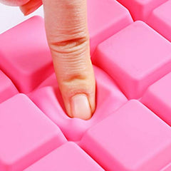 SYGA 15-Cavity Silicone Square Ice Tray Mold Frozen Maker Big Ice Cube Tray Bar Mould(Random Color)