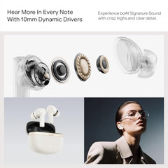 boAt 2026 Launch Nirvana Ion TWS Earbuds (Lunar Black) | Massive 120 Hours Playtime, Quad Mics ENx™ Tech, Multipoint Connectivity, In-Ear Detection, Dual EQ Modes, and BEAST™ Mode
