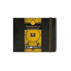 Zen Sangam - Portrait A4 Artists' 230GSM, (80 Pages) Mixed Media Art Journal - Sketch Book Stitched HardBound - Acid Free Cartridge Paper, Size (29.7cm x 21cm) Pencils,Chalk,Oil Pastels,Crayons-Black