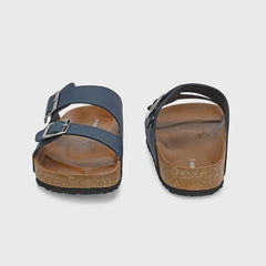 Centrino Sandals for Men | Berkin-Style Slip-On Casual Sandal with Open Toe Design |Lightweight On-Grip Sole for Outdoor Wear|Men Open Toe Buckle Strap Sandals| Summer Slip-On Slipper|Perfect For Monsoon Rainy Season NAVY 13 UK(7313)