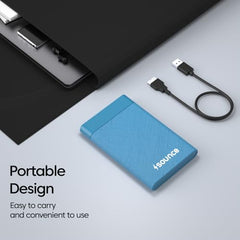Sounce 2.5-Inch SATA to USB Type-C 3.1 External HDD/SSD Enclosure | 6Gbps UASP Speed | Tool-Free Design | Compatible with 7mm & 9.5mm Drives up to 6TB | Plug & Play | Shockproof Portable Case (Type C)