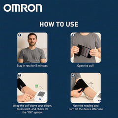 Omron HEM 7124 Fully Automatic Digital Blood Pressure Monitor with Intellisense Technology For Most Accurate Measurement
