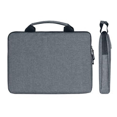 Amazon Basics Laptop Bag Sleeve Case Cover Pouch with Handle for Men & Women | 14.1 Inch Laptop with Padded Laptop Compartment | Zipper Closure | Water Repellent Nylon Fabric (Grey)
