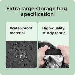 Encasify 100L Extra Large Polyester Storage Bags – Heavy Duty Moving Bags with Strong Zippers & Carry Handles, Big Packing Bags for Moving, Storage, Travel & Camping (2 Pack)