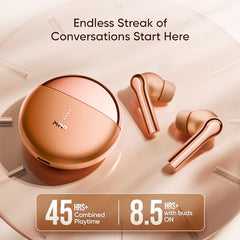 Mivi DuoPods B4 Ear Buds Wireless, 50H Playtime, ENC, 13mm, Bluetooth 5.1