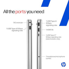 HP 15 Smartchoice, AMD Ryzen 3 7320U (8GB LPDDR5, 512GB SSD) FHD, Anti-Glare, Micro-Edge, 15.6''/39.6cm, Win11, M365 Basic(1yr)* Office24, Silver, 1.59kg, fc0500AU, FHD Camera w/Privacy Shutter Laptop
