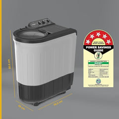 Whirlpool 6.5 Kg 5 Star Magic Clean Semi-Automatic Top Loading Washing Machine (MAGIC CLEAN 6.5 GREY, 4 Year Comprehensive Warranty, 1400 RPM Motor, 5 Year Motor Warranty)