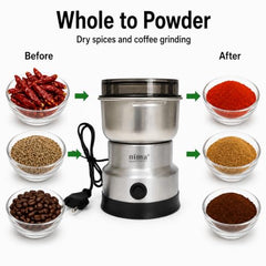 Mini Mixer Grinder for Coffee Beans, Masala & Dry Grinding, Small Size