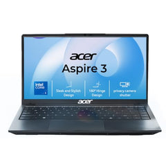Acer Aspire 3, Intel Core 3-100U Processor, 8GB RAM/256GB SSD, 14.0"/35.56 cm, Full HD IPS Display, Windows 11 Home, Intel UHD Graphics, Steel Gray, 1.45 Kg, A324-53, Premium Thin and Light Laptop