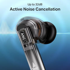 boAt Airdopes Prime 513 ANC, ~32dB Active Noise Cancellation, 65H Battery, Multipoint Connectivity, 4Mics ENx, Bluetooth Earbuds, TWS Ear Buds Wireless Earphones with mic (Ivory Glow)