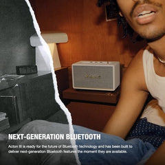 Marshall Acton III Wired Connectivity Stereo Home Speakers with Bluetooth 5.2 & RCA or 3.5mm Input – Black