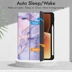 Robustrion Cover for Xiaomi Mi Pad 8/8 Pro/Xiaomi Pad 7/7 Pro 11.2 inch Cover Case with [Pencil Holder], Trifold Flip Case Cover for Xiaomi Pad 7/8 Cover [Auto Sleep Wake] - Black