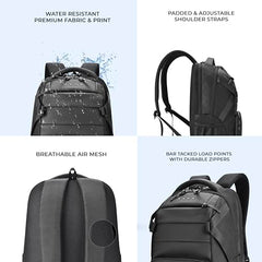 Gear Aspire 3 19"/35L Large Faux Leather Water Resistant Laptop Backpack | Casual Backpack | Daypack | Travel Backpack | College Bag For Men/Women (Brown - Brown)