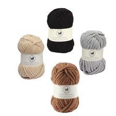 NESTNHAVEN , Plush & Cuddly Sets 2.0 , Chenille Yarn Supersoft Hand Knitting Wool Ball, set of 4 , 400 grams (1 Ball/100 Gram Each) Suitable for Craft, Babywear, Toys , Baby Blankets , 5 Bulky, Shades - NNHS 2.0 (Set 26 baby Pink , lilac , hot pink…