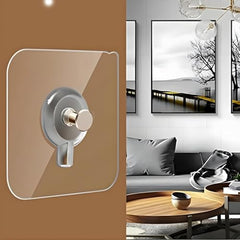 Shivstor 15 Pack Self Adhesive WallHook Heavy DutyHook for Hanging Without Drilling Transparent Nail Free StickyHook Strong Wall Hanger Set of 15 FlowerHook for Kitchen Bathroom Home Storage
