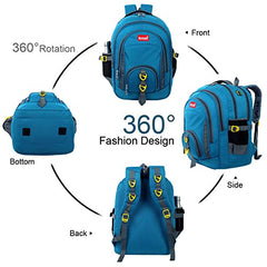 ROZEN 46 cms School Bag Class 5-12 Large 4 partition Laptop Collage Office Travel Backpack Unisex (GREY)