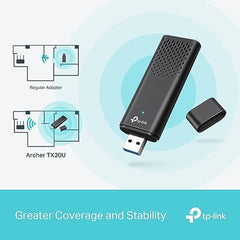 TP-Link Archer TX10UB Nano AX900 Wi-Fi 6 Bluetooth 5.3 USB Adapter, 900 Mbps Dual Band USB 2.0, Omni Directional Antenna, Supports Windows 11/10