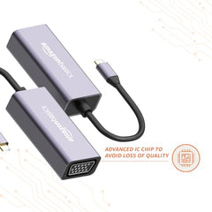 Amazon Basics 4-in-1 Hub Multiport Adapter, USB Hub with Aluminium Shell, 1 x USB 3.0 & 3 x USB 2.0 for PC, MacBook, Mac mini, iMac, Tablet, and Mobile Phones