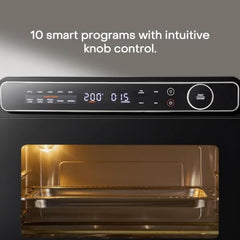Nutricook Steami X 24L Black (Steam + Air Fryer Oven) with 10-in-1 functions like Steam Cook, Steam Roast, Air Fry, Bake, Sterilize & more. Steam + Convection technology, 2200W power, 2-year warranty