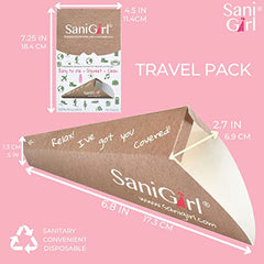 SaniGirl Pee Funnels for Women & Girls, Female Urination Device, 10+10 Pack