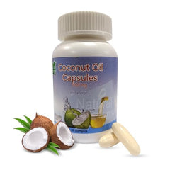Natural Horizons Extra Virgin Coconut Oil Capsules 1000mg – Dietary Supplement for Hair, Skin & Heart Health, Daily Wellness & Nutrition Support – Softgels 60 Count Pack of 1