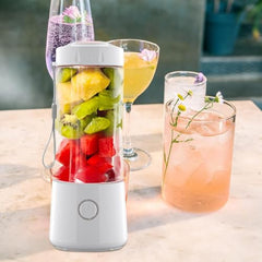 Juicer for Home ^ Lacossi Juicer Mixer Grinder with 1500mAh Battery, 6 Blades 3Gears Fast Blending, 2-Jar Capacity (400ml*2) | 40 Watts Bullet Rechargeable Portable Personal Juicer
