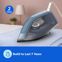 Philips DST0700/00 Hi-Power Heavy Weight Dry Iron | 1350W, Advanced Alloy Non Stick Soleplate, Fluidic Cool Touch Design, Ultra Powerful Performance