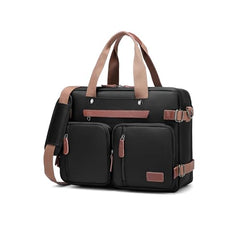 STUFFX BAGS - 36L | 17.3" Laptop | 3-in-1 Smart Convertible Multi Use College laptop office bag Tech gadgets backpack for travelling | Expandable, 3 Front, Pen&Tablet Pocket Waterproof Nylon (Black)