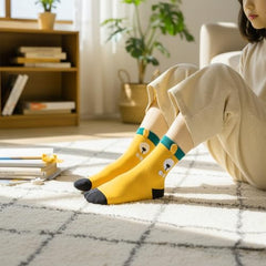 MOMISY 5 Pairs Baby kids Girl Boys Toddlers Infant Children Cotton Stretch Ankle Socks (IN, Age, 3 Years, 5 Years, BigEars)