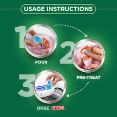 Ariel Power Gel Liquid Detergent for Front Load – 6kg | Removes 100 Dried Stains in 1 Wash | Faster Dissolving | Long-Lasting Fragrance | Color Protection | At the price of Powders