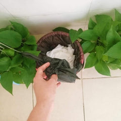 Small Black Polythene Garbage Bags, 100 Pcs approx, S Size 13x16 Inches, for Sanitary Pads, Diapers, Dog/Cat Litter in Bathroom/Office
