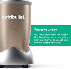 Nutribullet Pro 900W Slate, 12 Pcs Set, USA #1 Mixer/Grinder/Smoothie Maker, "The Original Nutribullet", Best Blender, Food Processor, 3 Unbreakable Jars, 2 Blade Sets(Wet & Dry), 900W, 2 Yrs Warranty