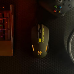 Arctic Fox Wired USB Gaming Mouse with Breathing Lights and DPI Upto 3600 (Charcoal Black)