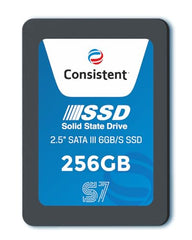 Consistent SSD 256GB 2.5 Inch SATA Internal SSD - Read: 550MB/s & Write: 500MB/s - Solid-State Drive 5 Year Warranty (256, GB)