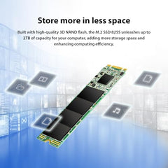 Transcend 1TB M.2 SSD 825S, SATA III 6Gb/s M.2 2280 SSD Read/Write Speed - Up to 550/500 MB/s, Solid State Drive – TS1TMTS825S