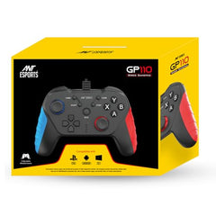 Ant Esports GP115 Wired Gamepad for PC,Laptop,PS3,Android TV &Media Box|USB Gaming Controller with Turbo Function|XInput DInput Support|Dual Analog Sticks|Plug & Play|Steam Compatible|Gamepad-Black